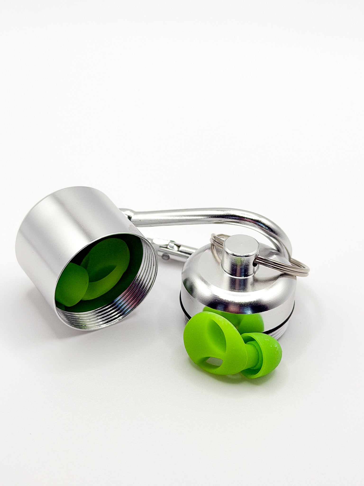 Metal Capsule Case with Carabeaner